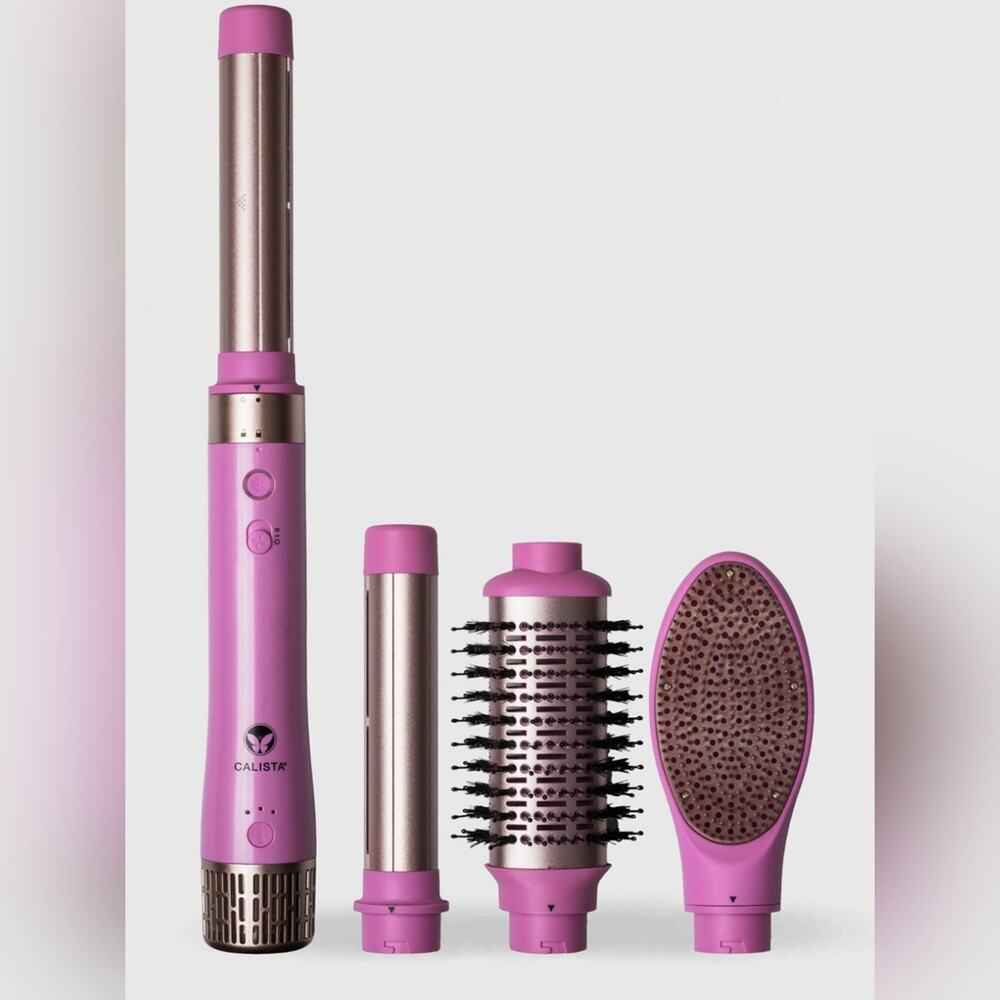 Calista Pink EliteAir Multi-Style Dryer Hair Styling Set New
